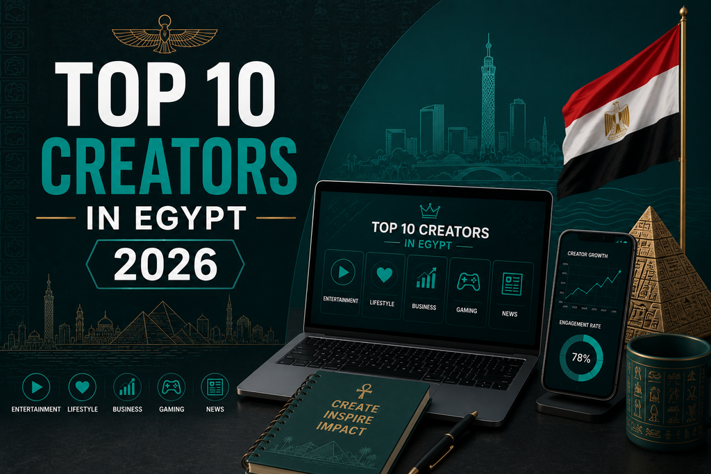 Top 10 Creators in Egypt 2026 - Cover Image